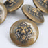 Button - Lion - Old Brass - 21mm